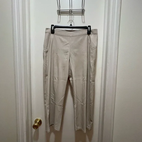 Simply Vera Vera Wang Cropped Pants Beige M - Picture 1 of 6